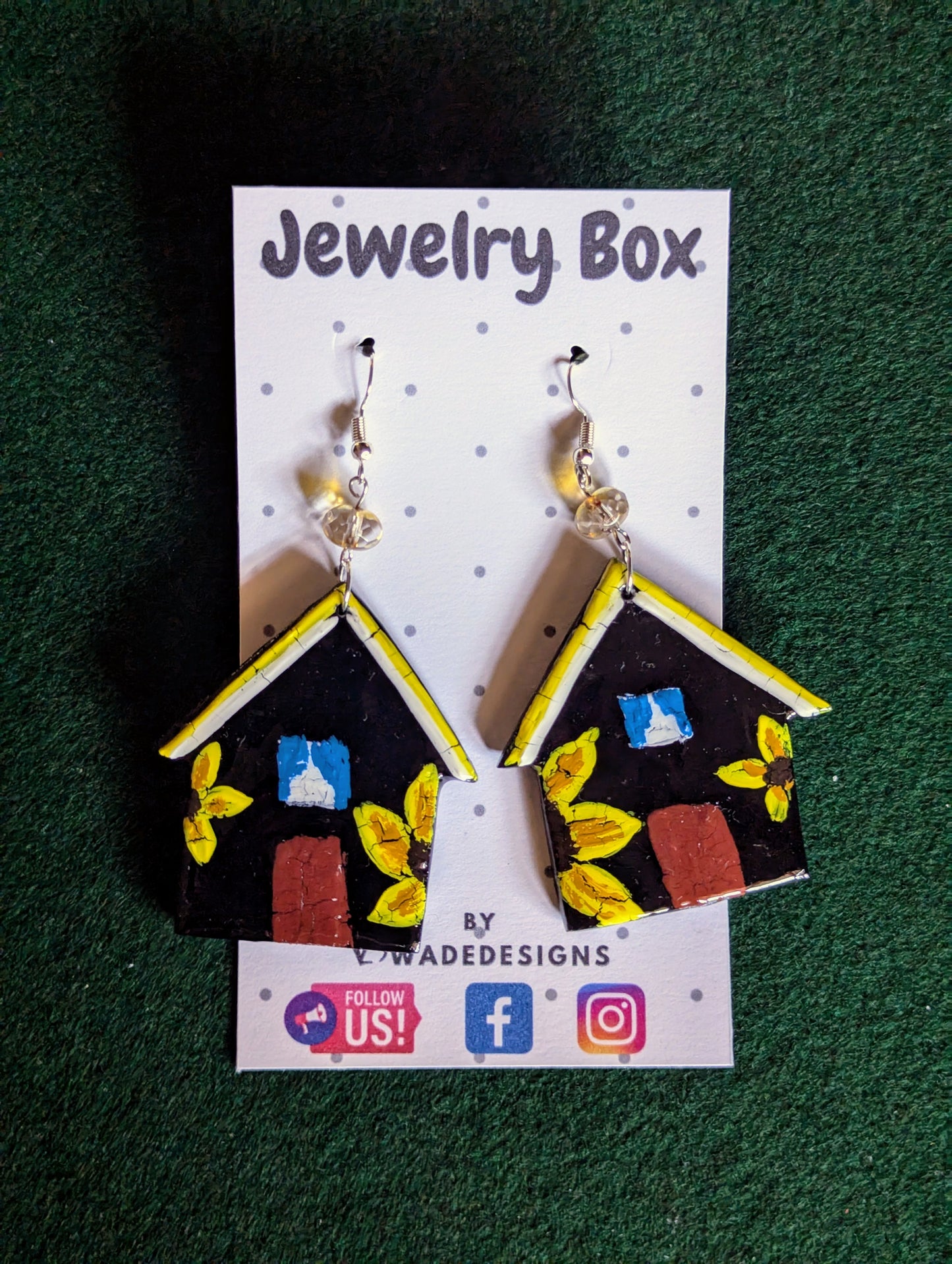 Black House Earrings