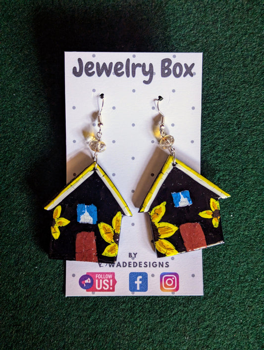 Black House Earrings