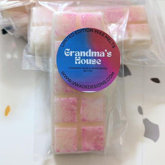 Grandmas House wax melt snap bar