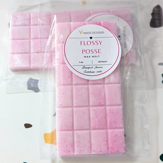 Flossy Posse wax melt large snap bar