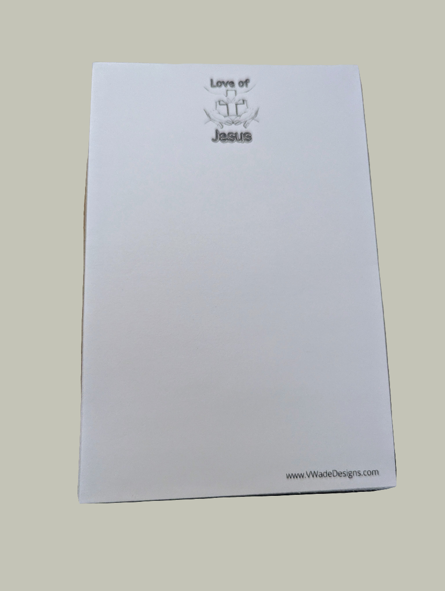 Love of Jesus notepad