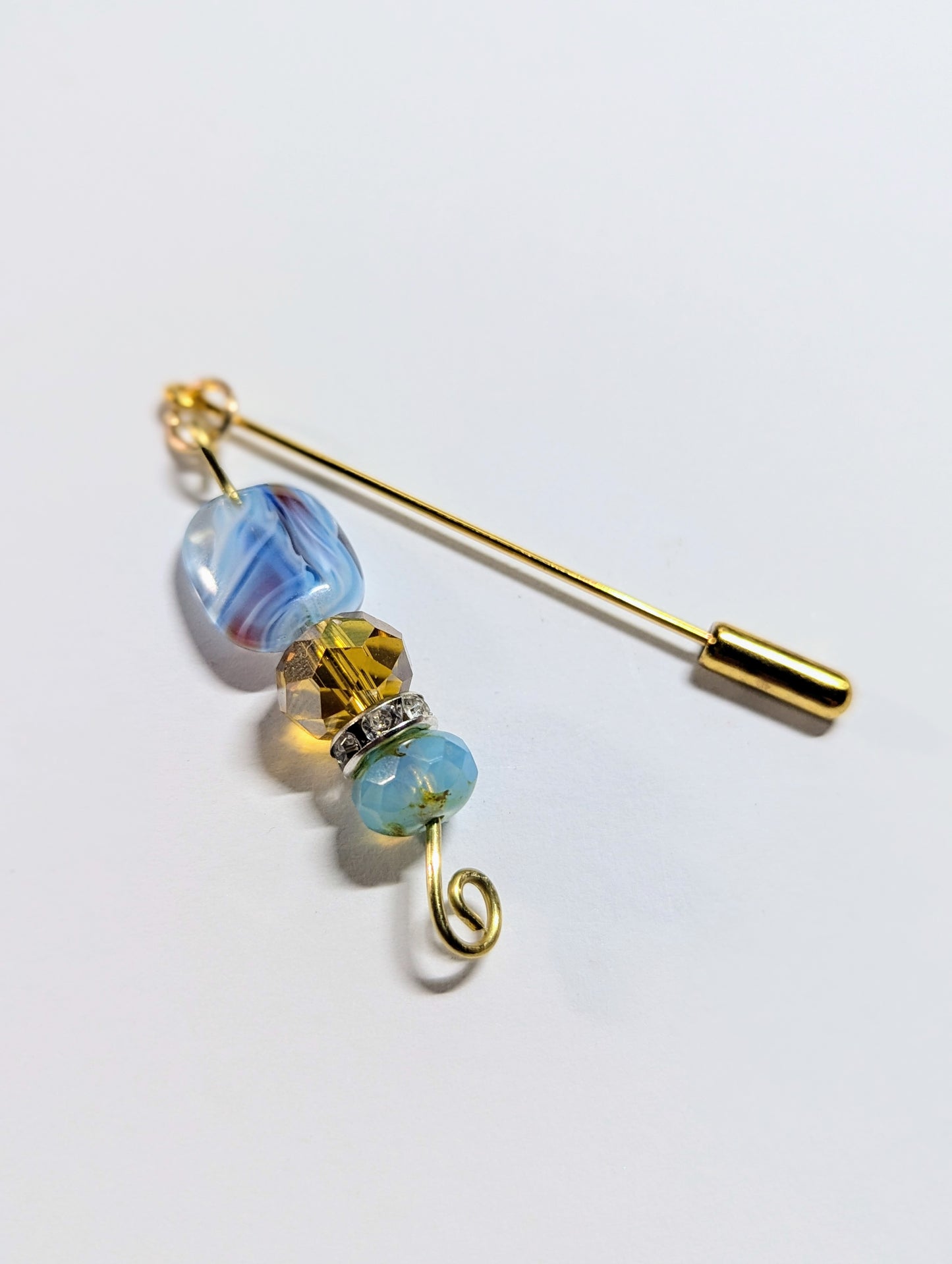 Beaded lapel pin