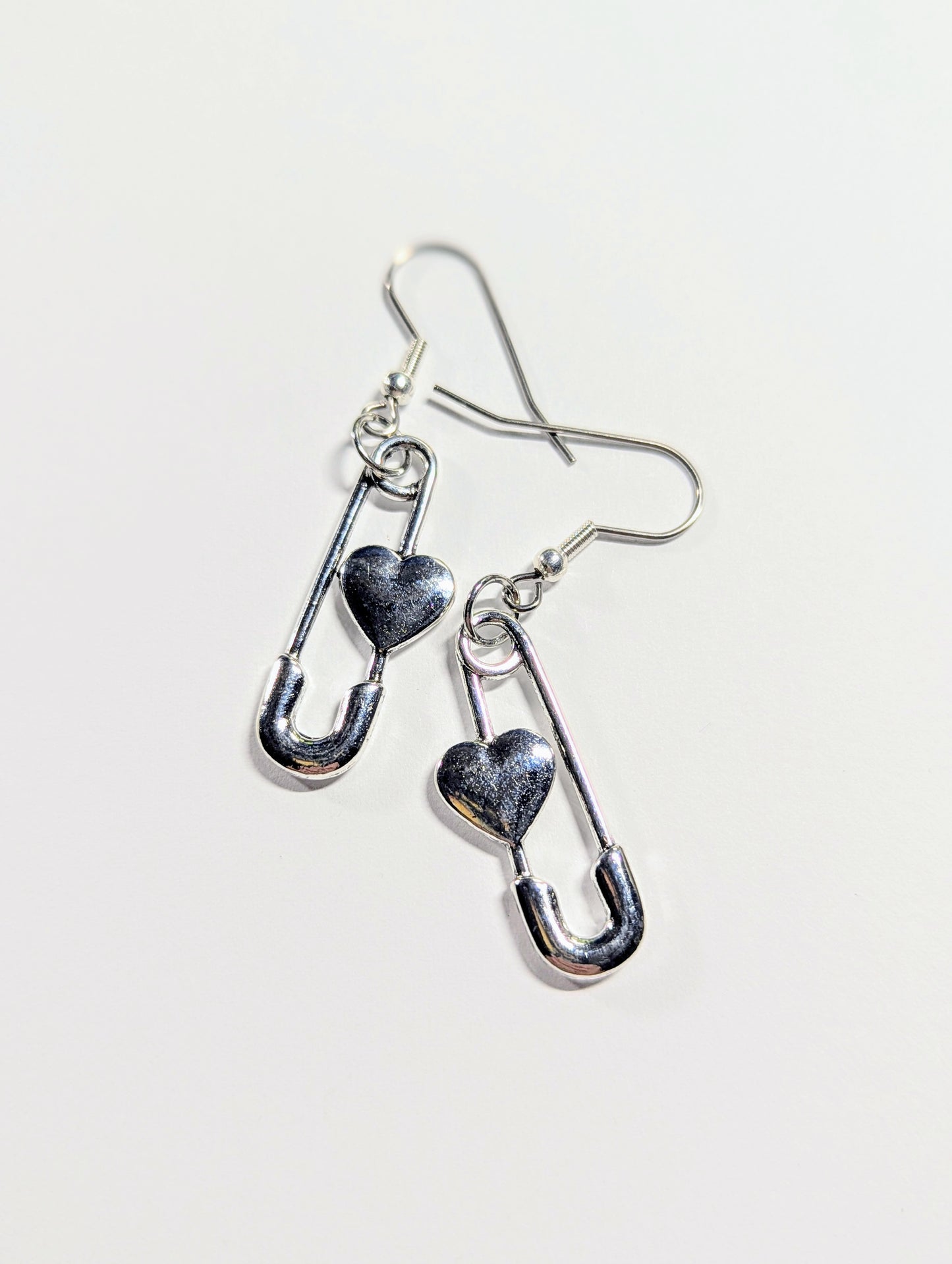 Safety pin earrings